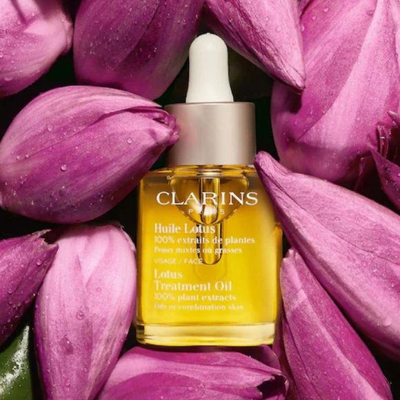 NIB ✅ SEALED CLARINS Lotus Treatment Oil 30mL / 1 oz ⭐ SEALED IN BOX - Picture 4 of 11